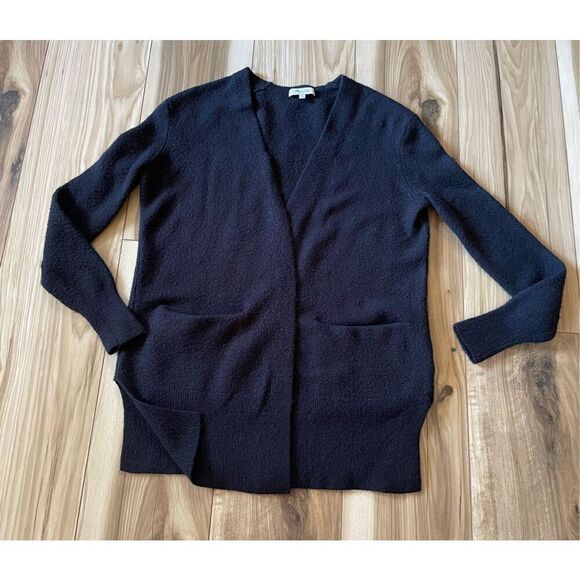 MADEWELL Black Blend Wool Open Front Cardigan Size XS - Picture 1 of 7